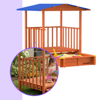 Groapa cu nisip cu verandă