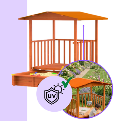 Groapa cu nisip cu verandă