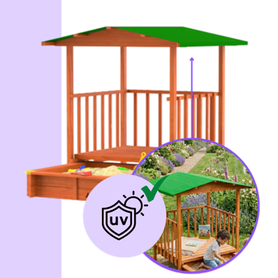 Groapa cu nisip cu verandă