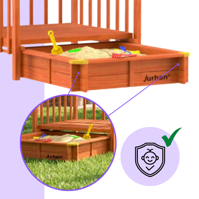 Groapa cu nisip cu verandă