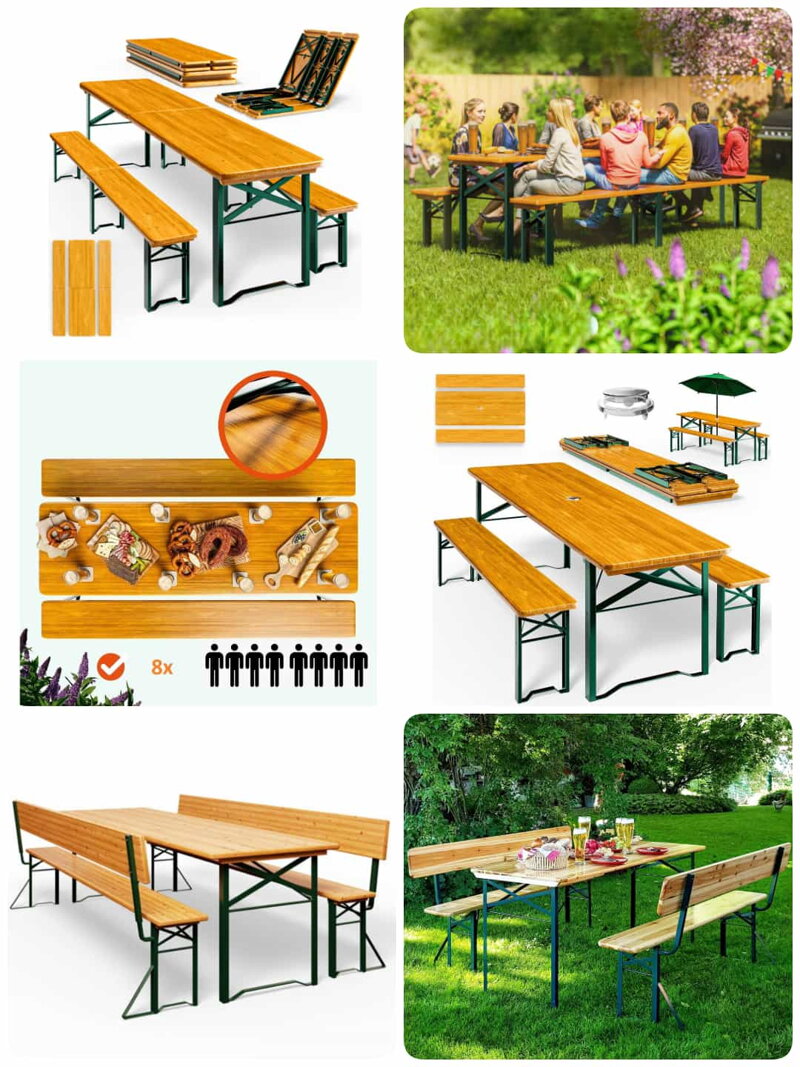 Set din lemn pentru grădină Set din lemn pentru grădină