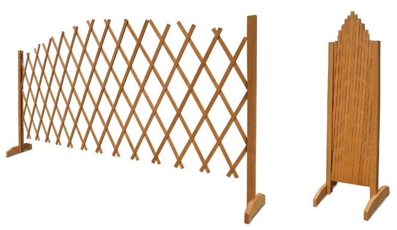 Gard din lemn pentru plante cataratoare
