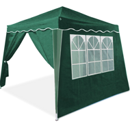 Cort de petrecere / pavilion CAPRI, inclusiv 4 pereți laterali Protecție UV 50+ 3 x 3 m verde