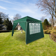Cort de petrecere / pavilion CAPRI, inclusiv 2 pereți laterali Protecție UV 50+ 3x3m verde