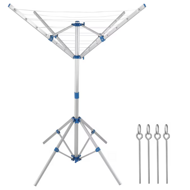 Stend de rufe din aluminiu FALCO, 103×168 cm, argintiu