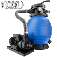 Sistem de filtrare cu nisip pentru piscină AQUA, 10 200 l/h, albastru