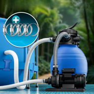 Sistem de filtrare cu nisip pentru piscină AQUA, 10 200 l/h, albastru