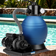 Sistem de filtrare cu nisip pentru piscină AQUA, 10 200 l/h, albastru