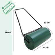 Cilindru pentru gazon FARMER, 57cm, verde  