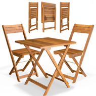 Mobilier de balcon VITEK, 1+2, maro natural  