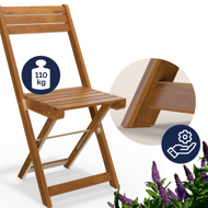 Mobilier de balcon VITEK, 1+2, maro natural  