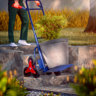 Cărucior pentru scări CART, max. 200kg, albastru