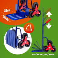 Cărucior pentru scări CART, max. 200kg, albastru