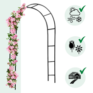 Suport arcuit pentru trandafiri 240x140x37 cm