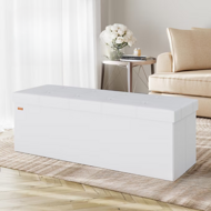 Taburet cu spațiu de depozitare BELLA, 115x38x38cm, alb