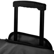 Geantă de călătorie cu funcție de cărucior, 160 de litri, neagră