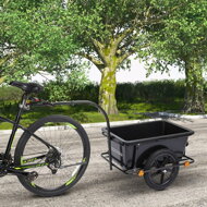 Remorcă pentru bicicletă TERY, 90L, 61x153x90cm, negru