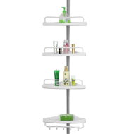Raft telescopic pentru duș DELMO, 92-306 cm, alb