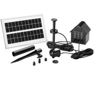 Pompă solară LED cu acumulator și panou solar