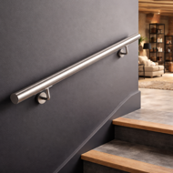 Mâner din oțel inoxidabil CHROME, 4,2×100cm, argintiu