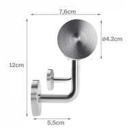Mâner din oțel inoxidabil CHROME, 4,2×100cm, argintiu