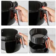 Friteuză cu aer cald FRY, 1500W, 3,6l, negru