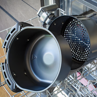 Friteuză cu aer cald FRY, 1500W, 3,6l, negru