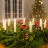 Lumânări pentru pomul de Crăciun CANDLE, 20 buc., 10,5cm, alb cald
