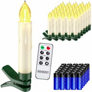 Lumânări pentru pomul de Crăciun CANDLE, 20 buc., 10,5cm, alb cald