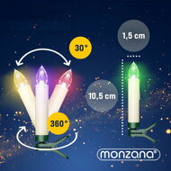 Lumânări pentru pomul de Crăciun CANDLE, 20 buc., multicolor