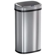 Coș de gunoi cu senzor DEUS, 58 litri, argintie