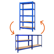 Raft cu capacitate mare HEAVY, max. 875kg, 90x40x180cm, albastru