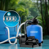Filtrare cu nisip pentru piscină AQUA cu prefiltru, 13 200 l/h, albastră