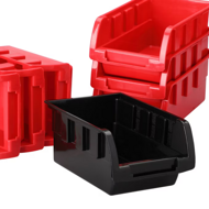 Organizator suspendat pentru atelier ORDERBOX cu 28 de cutii și suporturi pentru unelte, roșu/negru