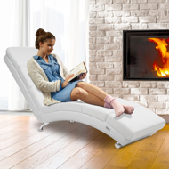 Șezlong LONDON, 186×55×89cm, alb