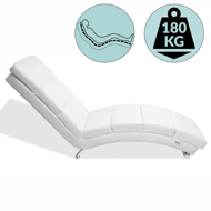 Șezlong LONDON, 186×55×89cm, alb