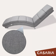 Șezlong LONDON, 186×55×89cm, gri