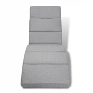 Șezlong LONDON, 186×55×89cm, gri