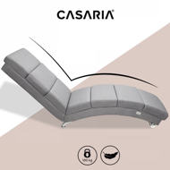 Șezlong LONDON, 186×55×89cm, gri