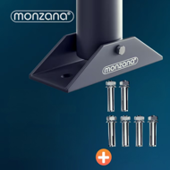 Barieră de parcare ANTONIA, 80x47x44cm, gri