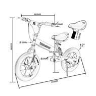 Bicicletă fără pedale pentru copii Rennmeister, portocalie