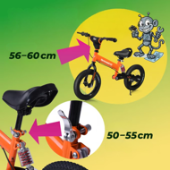 Bicicletă fără pedale pentru copii QUIDO, de la 3 ani, portocaliu