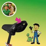 Bicicletă fără pedale pentru copii QUIDO, de la 3 ani, portocaliu