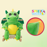 Balansoar DINO cu centură de siguranță, verde