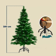 Brad artificial de Crăciun RUDOLPH, 180 cm, verde