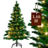 Brad artificial de Crăciun RUDOLPH cu luminițe, 150 cm, verde