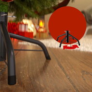Brad artificial de Crăciun RUDOLPH cu luminițe, 150 cm, verde