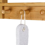 Raft suspendat pentru baie BAMBOO, 28,5x10x70cm, 3 rafturi, maro  