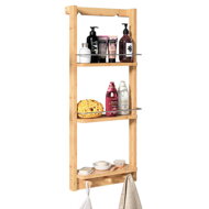 Raft suspendat pentru baie BAMBOO, 28,5x10x70cm, 3 rafturi, maro  