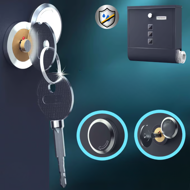 Cutie poștală cu tub pentru ziare POST, 30,5x10x33,5cm, antracit